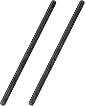 uxcell 1/2" x 12.9" Fully All Threaded Rod, 2Pcs B7 Alloy Steel Long Threaded Screw Right Hand Threads Fully Studding Rod Bar for Furniture Mounting Assembly Fastening, Black