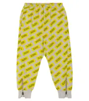 [The Animals Observatory] The Animals Observatory Panther printed cotton sweatpants Y 8 grey