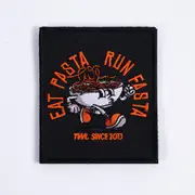 [TWL] TWL - VELCRO PATCH - EAT PASTA, RUN FASTER
