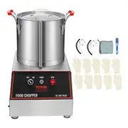 VEVOR Food Processor & Vegetable Chopper, 16 Quart, 1720RPM Food-Grade Stainless Steel Food Processor Chopper with 2 Extra S-Curve Blades, Multifuncti
