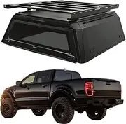 ATATNK Steel Hard Pickup Canopy Topper 4X4 Waterproof Truck Tonneau Cover Seal Decked Truck Bed Storage Pickup Camper Topper Truck Cap Compatible for Ranger
