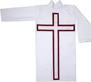 [UK EMPIRE GROUP] Premium Masonic St. Thomas of Acon Tunic Robe Cotton/Polyester Blend Superior Fabric – Moiré Ribbon Cross, Knights Templar