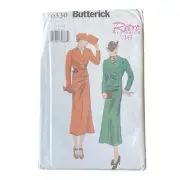 BUTTERICK Pattern 6330 Vintage 1936 Jacket Skirt Size 12-16 Sewing Pattern UNCUT