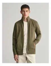 [Gant] Shield Zip Sweatshirt in Juniper Green