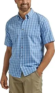 [Wrangler Authentics] Authentics Men's Big-Tall Short Sleeve Classic Plaid Shirt