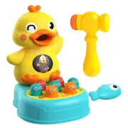 Hammering Pounding Toys Colorful Duck Shape Whack Mole Game Toys with Sound Ligh