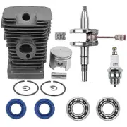 38mm Engine Motor Parts Cylinder Piston Plug Tool Pin Ring Crankshaft Chain Saw Kit for Ms170 MS180