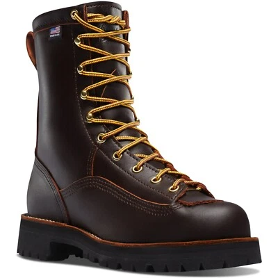 Danner 10600 Men's Rain Forest Brown Waterproof Outdoor Work Boots Shoes