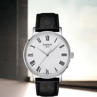 【TISSOT 天梭】官方授權 EVERYTIME 經典簡約 腕錶 羅馬刻度 對錶(T1434101603300.T1432101603300)