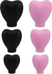 ADOCARN 2 Set Travel Makeup Brush Protectors Silicone Covers for Eyeshadow Foundation Brushes Durable Versatile Design Essential Travel Must Haves