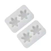 2 Pcs Ice Block Cube Tray for Tumbler Snowflake Stickers of The Lid