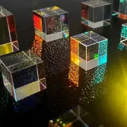 Optical Glass Prism Suncatcher Bright Cube of Light Magic Gift Ornament DIY