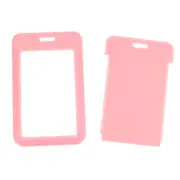 Two-Sided Credit Card Cover Hard Plastic Badge Holders With Slot ID Card Holder