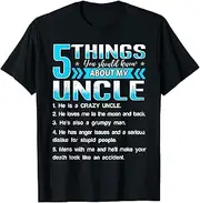 [keoStore] 5 Things You Should Know About My Uncle Funny Nephew Niece ds754 T-Shirt