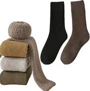[svlftecon] Women Wool Winter Thermal Socks Cozy Warm Hiking Crew Boot Socks Wool for Winter Crew Series 13