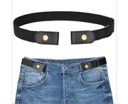 Belt, Elastic Belt Ladies, Belt Buckle Invisible Belt Jeans Pants Adjustable Elastic Belt Ladies Men'S Belt