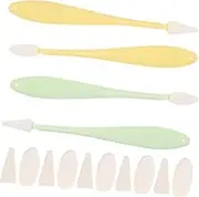 KONTONTY 4pcs Sketching Erasers Set with Blending Stumps Easy to Use Drawing Tools for Artists Smooth Handle for Precise Trimming Erasing for Students Painters Includes Replacement Heads