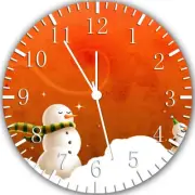 Snowman Snow Man Frameless Borderless Wall Clock Nice For Gifts or Decor Z107
