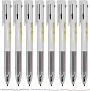 Maydahui 8PCS Multicolor Rollerball Pens 3-in-1 Retractable Gel Pen 3 Colors Barrel Pen Multi Colored Pens in One for Office School Students Party