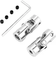 ViaGasaFamido Shaft Joint, Universal Joint, with Hex Key for Model Car Model Ship (Inner Diameter 5 * 8mm)