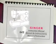 Reprint Manual Singer 64S Heavy Duty Sewing Machine Comb Bound English Only