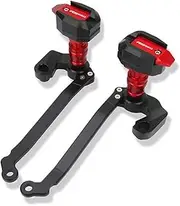 Motorbike Crash Slider for Kawasaki ZH2 ZH2 SE 2020 2021 2022 CNC Motorcycle Accessories Crash Protector Exhaust Frame Slider Falling Protection Crash Pad (Color : Red)
