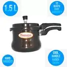 1.5 Ltrs hard anodised Handi Shape Outer Lid 1.5 Litres Pressure Cooker 1.5 L