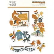Acorn Lane Layered Chipboard- (Pack of 3)