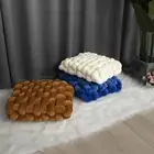 Chair Cushion Soft Texture Decorative Spandex Hand Woven Chair Seat Cushion Easy