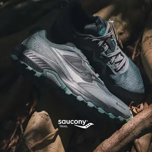 Saucony 越野跑鞋 Excursion TR16 GTX 黑 灰綠 防水 戶外 男鞋 【ACS】 S2074921