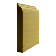 EWBB23 Nose and Cove 5-1/4" Tall Baseboard Moulding Trim, 11/16" x 5-1/4" Unfini