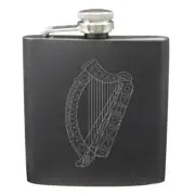 Celtic Harp Shot & 6 Ounce Flask Set