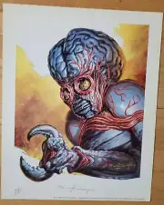 Basil Gogos signed lithograph Boris Karloff Frankenstein Universal monsters