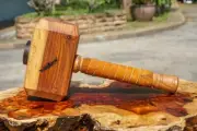 AMBOYNA Wood Hammer Mallet Sheep leather Handle DIY Woodworking Handmade 1.7 lbs