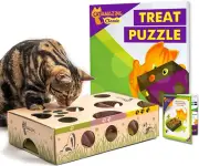 Classic – Cat Puzzle Feeder – Interactive Enrichment Toy – Treat Puzzle Box – Fo