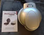 Brentwood TS-255 Non-Stick Electric Omelet Maker w Safety Shutoff Silver NIB