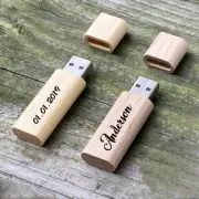 Wooden USB Flash Drive 3.0 Memory Stick Custom USB Drives Personalized Gifts USB