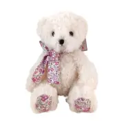 Aurora World Teddy Bear Ayla White Purple Floral Bow 2021 Plush NEW