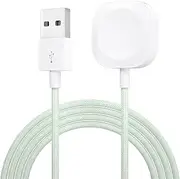 Watch Charger for Apple Watch Series 9/8/7/6/5/4/3/2/1 Charger, 3.3ft USB/USB C Upgraded Braid Magnetic Fast Charging Cable for iWatch 9 8 7 6 SE SE2 5 4 3 2 1 (Mint Green, USB)