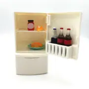 Mini Fridge Model Toy Refrigerator Stand Miniature Dollhouse Furniture
