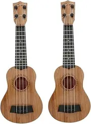 Totority 2pcs Boys and Girls Ukulele Toys Educational Guitar Toys Safe Plastic Portable for Early Learning