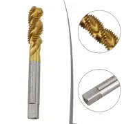 Practical M12x 1 5 Thread Tap with Titanium Plated Spiral Flute Design