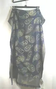 NWT -Women's Metallic Fringe Scarf Shawl Wrap Party Wedding Shimmer Glitter