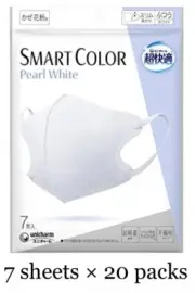 Unicharm Cho-kaiteki Mask Smart Color Type pearl white Regular 7 x 20