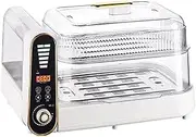 Electric Steamer Household Integrated Electric Steamer Stainless Steel Multi-Layer Electric Hot Pot Multi-Functional Large Capacity, Easy to add Water and Easy to Clean