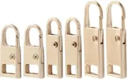 6 Pcs Zipper Pull , Detachable Zipper Pull Tabs Slider Metal Luggage Zipper Hand