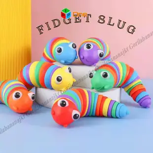 Slug Fidget Caterpillar 玩具蛞蝓玩具減壓玩具感官遊戲毛毛蟲玩具