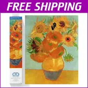 Relaxing Sunflowers Diamond Art Project with Premium DOTZ for Stress Relief