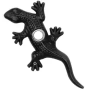 Black Doorbell Small Gecko Designer Lizard Lighted Push Button Ringer