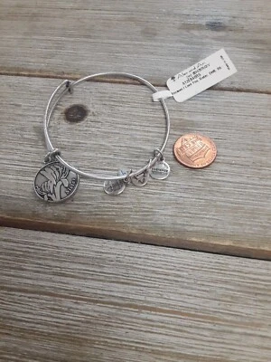 Vintage Alex and Ani Because I Love You Sister Charm Bracelet
